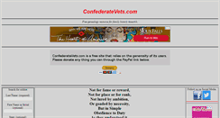 Desktop Screenshot of confederatevets.com