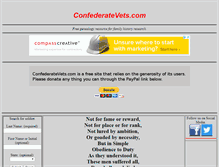 Tablet Screenshot of confederatevets.com